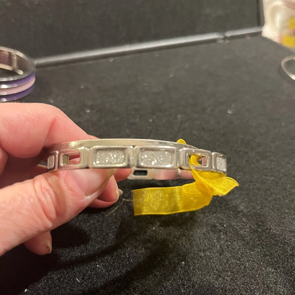 Silver Wearable Tech Bracelet